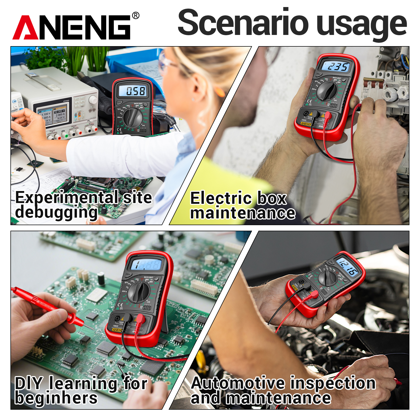 ANENG AN8205C Handheld Multime - Electronic Repairing reseña y precio